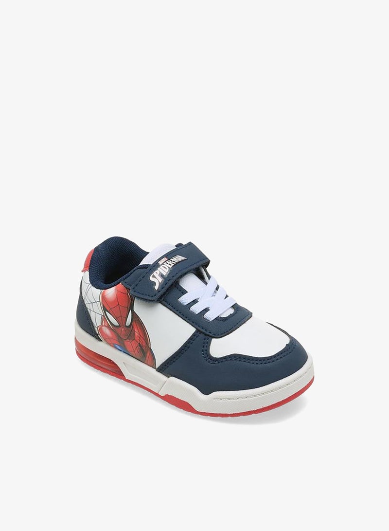 MARVEL Boys Spider-Man Print Hook & Loop Sneakers - Image 2